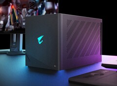 Gigabyte umieszcza kartę graficzną GeForce RTX 5090 do komputerów stacjonarnych w obudowie eGPU z Thunderbolt 5 (źródło obrazu: Gigabyte)