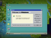 Zrzut ekranu z Hytale uruchamiający funkcjonalną instalację Windows 95 (źródło obrazu: HytaleModding on X)