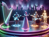 Muzycy-roboty napędzani sztuczną inteligencją (źródło obrazu: wygenerowano przy użyciu DALL-E 3)