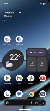 Interfejs użytkownika Google Pixel oparty na Android 16: Ekran główny