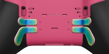 Różowa płyta tylna i tylne łopatki