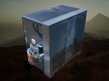 Front Maingear Crimson Desert Limited Edition PC pokazany pod kątem