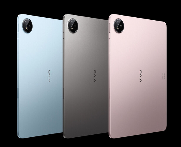Vivo oferuje Pad5 w trzech opcjach kolorystycznych w momencie premiery. (Źródło zdjęcia: Vivo)