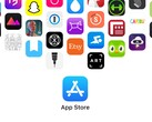 Logo App Store z ikonami popularnych aplikacji. Firma Apple musi obecnie bronić swoich opłat za płatności dokonywane poza sklepem.