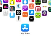 Logo App Store z ikonami popularnych aplikacji. Firma Apple musi obecnie bronić swoich opłat za płatności dokonywane poza sklepem.