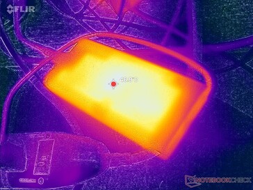 Zasilacz AC osiąga ponad 47 C podczas pracy z wymagającymi obciążeniami
