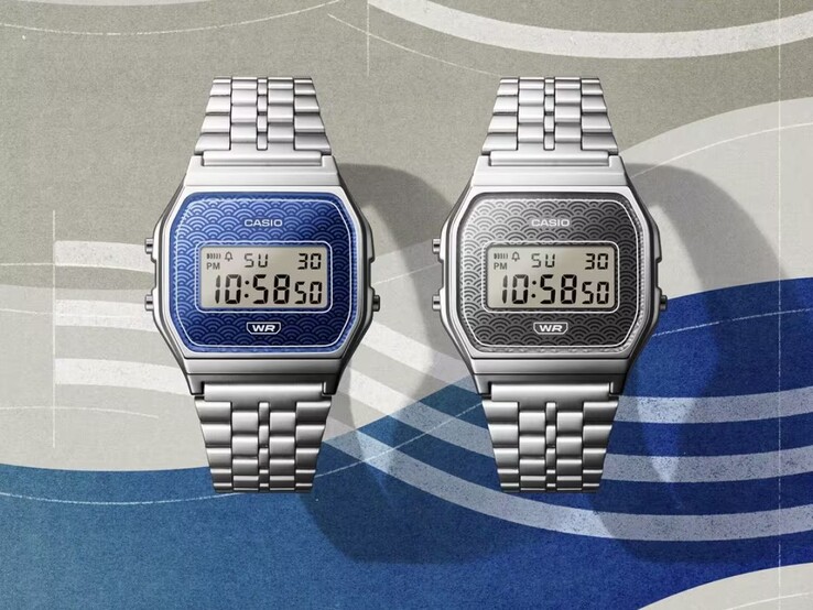 Zegarki Casio A159WEVJ-2 (po lewej) i A159WEVJ-7 (po prawej)