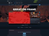 Witryna sklepu „Great On Frame” na platformie Steam