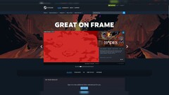 Witryna sklepu „Great On Frame” na platformie Steam