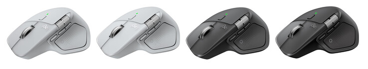 MX Master 4 w kolorach jasnoszarym, białym srebrnym, grafitowym i kosmicznej czerni. (Źródło zdjęcia: Logitech)