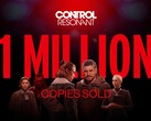 Baner informujący o sprzedaży 1 miliona egzemplarzy Control Resonant