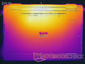 w teście gry Wiedźmin 3 (spód) - obraz z kamery termowizyjnej