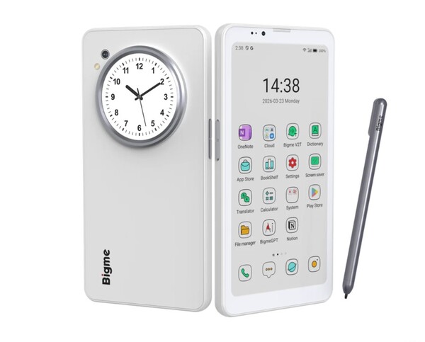 Bigme HiBreak dual posiada dwa wyświetlacze i obsługę rysika.