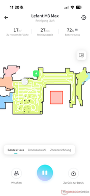 Przegląd z postępem czyszczenia