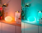 Oczekuje się, że Philips Hue wyda w niedalekiej przyszłości ulepszoną wersję lampy stołowej Flourish (na zdjęciu). (Źródło zdjęcia: Philips Hue)