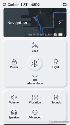 Rower można również odblokować bez Bluetooth za pośrednictwem łączności 4G