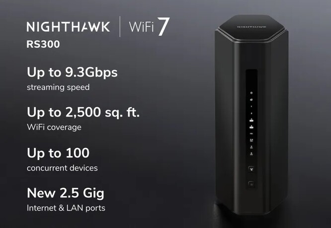 NETGEAR Nighthawk RS300 oferuje prędkość do 9,3 Gbps. (Źródło: Netgear)