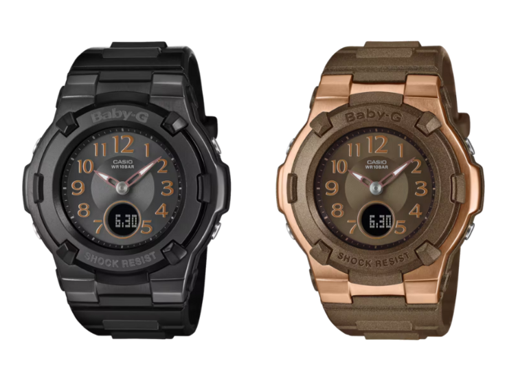 Zegarki Casio Baby-G BGA-1100DC-1A (po lewej) i BGA-1100DC-5A (po prawej). (Źródło zdjęcia: Casio)