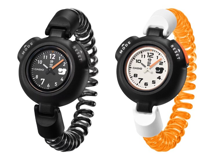 Zegarek do sauny Casio SAN100H-1B (po lewej) i SAN100H-7B (po prawej)