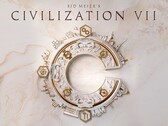 Oficjalna grafika promocyjna gry „Sid Meier's Civilization VII”, przedstawiająca główny emblemat tej strategicznej gry.