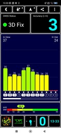 Sygnał GPS (na zewnątrz)