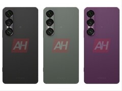 Wyciekły rzekome zdjęcia Sony Xperia 1 VII przedstawiające czarne, zielone i fioletowe opcje kolorystyczne. (Źródło obrazu: Android Headlines)