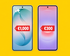 Model Galaxy A27 (po prawej) ma teraz kamerę z dziurkowanym otworem.