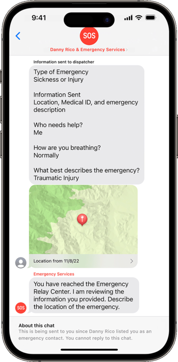 Apple przedstawia cechy i opcje dostępne w swojej nowej usłudze Emergency SOS via satelita. (Źródło: Apple)