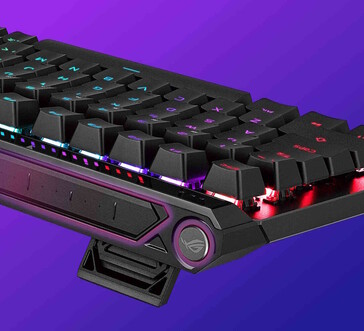 Przycisk wielofunkcyjny i panel dotykowy (zaznaczone na fioletowo) są widoczne.