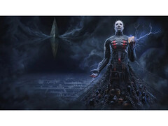 Obraz promocyjny gry wideo Clive Barker&#039;s Hellraiser: Odrodzenie przedstawiający Pinheada stojącego w labiryncie. (Źródło obrazu: PlayStation Blog)