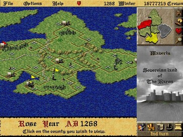 Na zdjęciu: zrzut ekranu z rozgrywki z gry „Lords of the Realm II”.