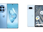 OnePlus 12R i Google Pixel 7a to bardziej przystępne cenowo warianty ich droższego rodzeństwa. (Źródło zdjęcia: OnePlus, Goole - edytowane)