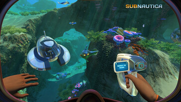 Na zdjęciu: Zrzut ekranu z rozgrywki w grze Subnautica.