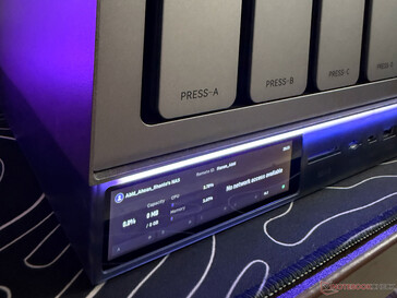 Wbudowany wyświetlacz NAS