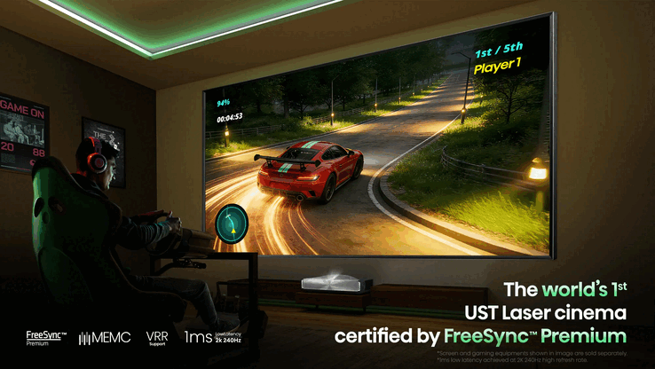 Projektor posiada pełen zestaw certyfikatów Dolby Vision, Dolby Vision Gaming oraz IMAX Enhanced.