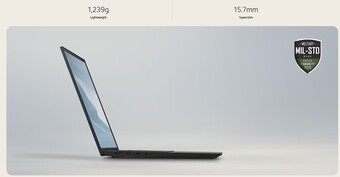 Smukła i lekka konstrukcja laptopa