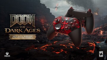 Kontroler bezprzewodowy Xbox Elite Series 2 - DOOM: The Dark Ages Limited Edition zostanie wydany 25 kwietnia. (Źródło zdjęcia: Microsoft)