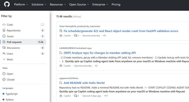 Ponad 11 000 pull requestów zawiera niechcianą wiadomość 