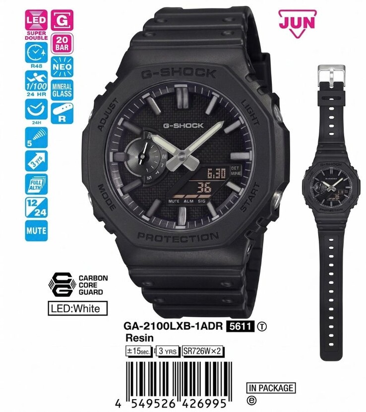 Zegarek Casio G-Shock GA-2100LXB-1A