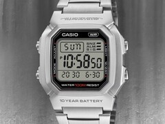 Zegarek Casio W-800HD-1AV (na zdjęciu) posiada pasek ze stali nierdzewnej. (Źródło zdjęcia: Casio, edytowane)