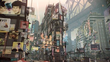 Obraz przedstawiający miasto w Szkarłatnym Nexusie.