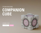 Teaser Steam Machine Companion Cube na stronie internetowej Dbrand, na zdjęciu. (Źródło zdjęcia: Dbrand)