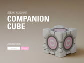 Teaser Steam Machine Companion Cube na stronie internetowej Dbrand, na zdjęciu. (Źródło zdjęcia: Dbrand) 