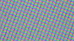 Wyświetlacz LC wykorzystuje klasyczną matrycę subpikseli RGB składającą się z czerwonej, niebieskiej i zielonej diody elektroluminescencyjnej.
