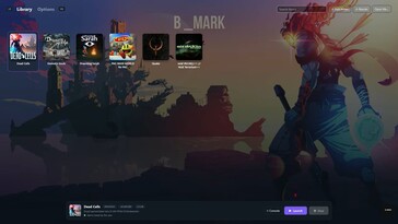 B MARK – interfejs biblioteki gier emulatora PlayStation 5