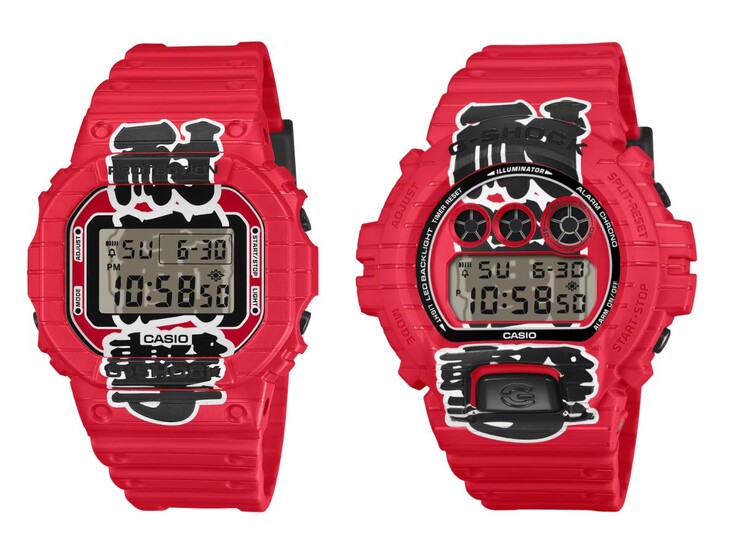 Zegarki Casio G-Shock DW-5600AKA-4 (po lewej) i DW-6900AKA-4 (po prawej)