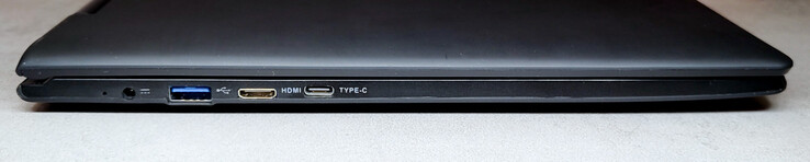 3.5 x 1,75 mm gniazdo drążone Zasilanie; USB 3.0 MiniHDMI; USB Type-C
