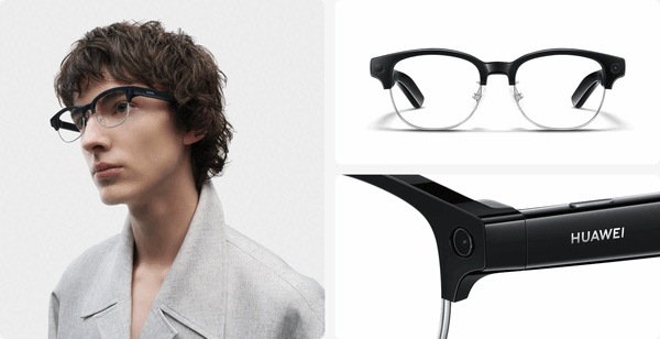 Okulary Huawei AI Glasses mają szerokokątny aparat 12 MP z EIS.