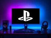 Logo PlayStation wyświetlane na monitorze komputera do gier