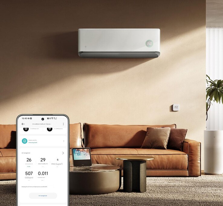 Klimatyzator Xiaomi Mijia Healthy Wind 1,5HP. (Źródło obrazu: Xiaomi, tłumaczenie maszynowe)